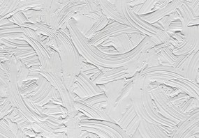 Fotótapéta – Fehér ecsetvonások (147x102 cm)