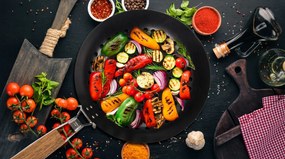 G21 grillező eszköz - grillserpenyő kerek tapadásmentes felülettel