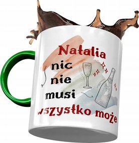 Zöld Bögre Natalia Feleség Barátnő Nyomtatott Fotóval