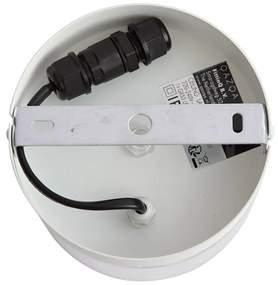 Modern mennyezeti lámpa fehér, átlátszó üveggel - Puck