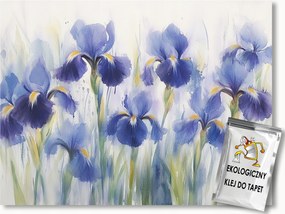 Fotótapéta Flizelina Természet Kert Virágágyások Írisz Kastély 416x290 ragasztó