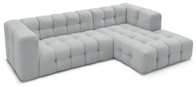 Világosszürke sarokkanapé (jobb oldali) Cloud – Bobochic Paris