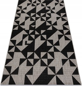Juta Lapos Szövésű Szőnyeg 160x230 Háromszögek #DEV750