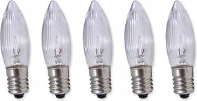 Karácsonyfa izzó gyertyatartóhoz E10 55V 3W 5 db