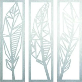 Modern háromrészes festmény banánlevelekről - MUSACEAE