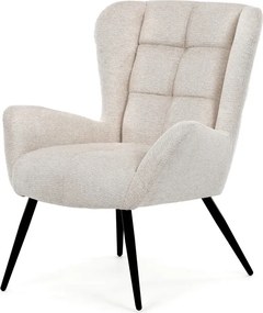 Füles fotel, bézs, szövet, AK-H9206 CRM2