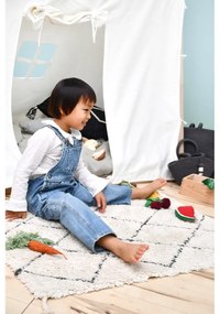 Krémszínű mosható kézi szövésű pamut szőnyeg 70x100 cm Mini Bereber – Lorena Canals