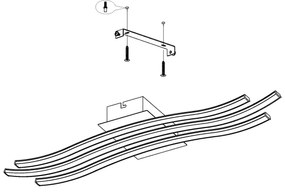 Eglo 99321 - LED Mennyezeti lámpa RONCADE LED/21W/230V