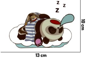 Matrica kapcsolóra "Alvó panda" 13x10 cm