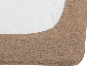 Frottír lepedő EXKLUZÍV világosbarna 200x220 cm