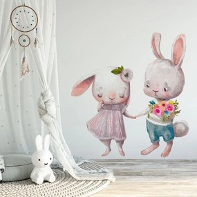 Gario Falmatrica gyerekeknek Nyuszik szerelmes Méret: 100 x 92 cm