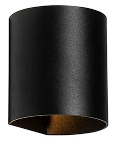 Modern fali lámpa fekete - Sabbio