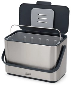 Ezüstszínű komposztálható hulladék gyűjtő 4 l Collect – Joseph Joseph
