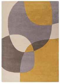 Okkersárga-bézs gyapjú szőnyeg 200x290 cm Glow – Flair Rugs