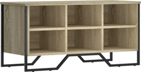 vidaXL sonoma tölgy színű szerelt fa cipőszekrény 90 x 38 x 45,5 cm