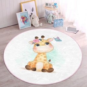 Fehér gyerek szőnyeg ø 120 cm Comfort – Mila Home