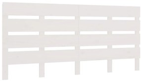 fehér tömör fenyőfa fejtámla 180x3x80 cm