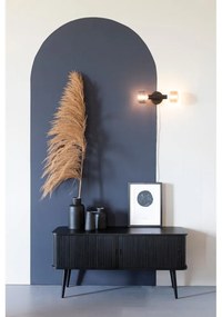 Barbier tolóajtós fekete komód - Zuiver