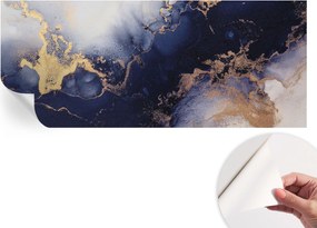 Mosható öntapadós fotótapéta étkezőbe Sötétkék hullámok 250x104 cm