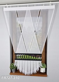 V panelfüggöny Modern panel fekete áttört mintával 135cm FR727-310