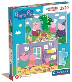 Gyerek puzzle - Peppa pig II. - 2x20 db-os készlet