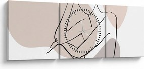 Kép - Női test vonal művészet N⁰1 (órával) (90x30 cm)
