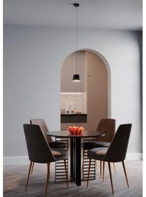 Redo 01-1496 - kábelre függesztett LED csillár LOLLI LED/6W/230V átm. 14 cm fekete