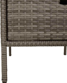 vidaXL szürke polyrattan kerti tárolószekrény 55 x 59 x 80 cm
