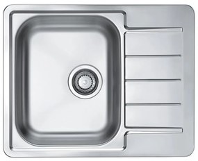 ALVEUS 1144603 - Mosogató LINE 61,5x50 cm matt acél/satin, excenter nélkül