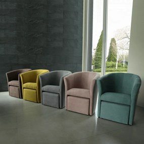 Klub fotel puffal, mentol, ROSE