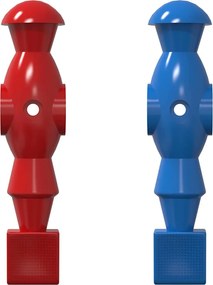 vidaXL Foci Asztal Játékosok 22 pcs Kék és Piros 2,4 x 2,1 x 9,7 cm PP