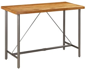 Újrahasznosított tömör tíkfa bárasztal 150 x 70 x 106 cm