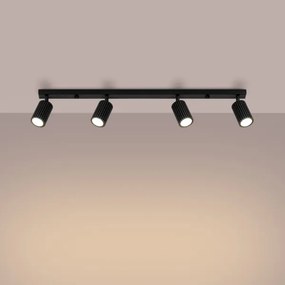 Sollux SL.1584 - Spotlámpa KARBON 4xGU10/10W/230V fekete