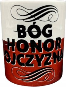 Porcelán Bögre Isten Becsület Haza KB014