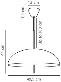 DFTP by Nordlux - Csillár zsinóron VERSALE 2xE27/15W/230V fekete