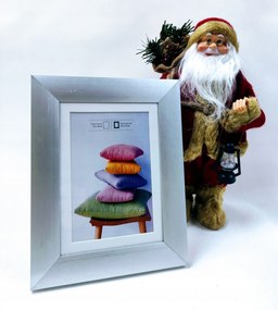 Glamour ezüst fém képkeret 10x15 vagy 13x18