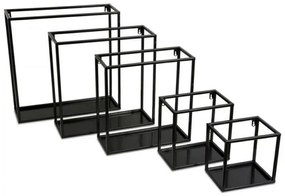 Fali polc 35x35 cm fekete