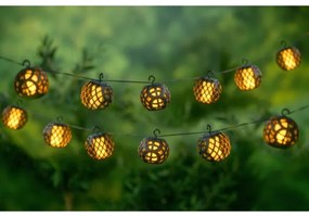 LED napelemes lánc 3,8m 8xLED/1,2V 600 mAh