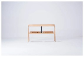 Ava tölgyfa pad bőr ülőkével - Gazzda