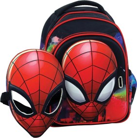 Pókember Global hátizsák, táska 31 cm maszkkal