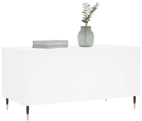 Fehér szerelt fa dohányzóasztal 90x44,5x45 cm