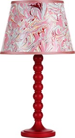 Dar Lighting modern asztali lámpa spool piros darspo4225