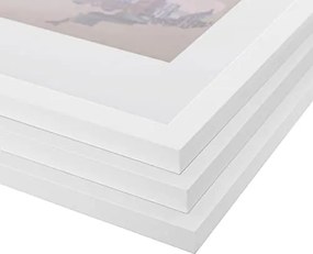 Képkeret készlet 3 darabos, a3-as mérethez , tartó nélkül, fehér