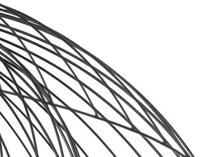 Okos mennyezeti lámpa fekete 60 cm WiFi-vel G95 - Pua