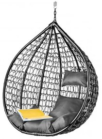 AKCIÓ Fekete függőszék KOKON állvány nélkül II. osztály