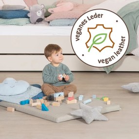 Bézs játszószőnyeg 78x100 cm Greyish gesteppt – Roba