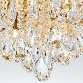 Orion DLU 2516/75-Kristály mennyezeti lámpa CELESTE 12xG9/40W/230V átm. 75 cm arany