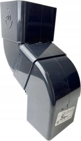 Lefolyócső 8cm Galeco páraelszívó nélkül 70x80mm grafit Bzo