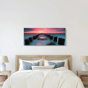 Kép - Sziklák a tenger (120x50 cm)