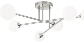 Orion DL 7-786/6 - Felületre szerelhető csillár  SNOWWHITE 6xG9/20W/230V átm. 84 cm matt króm